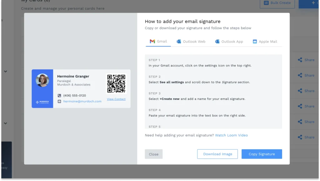 Add the email signature to your email client