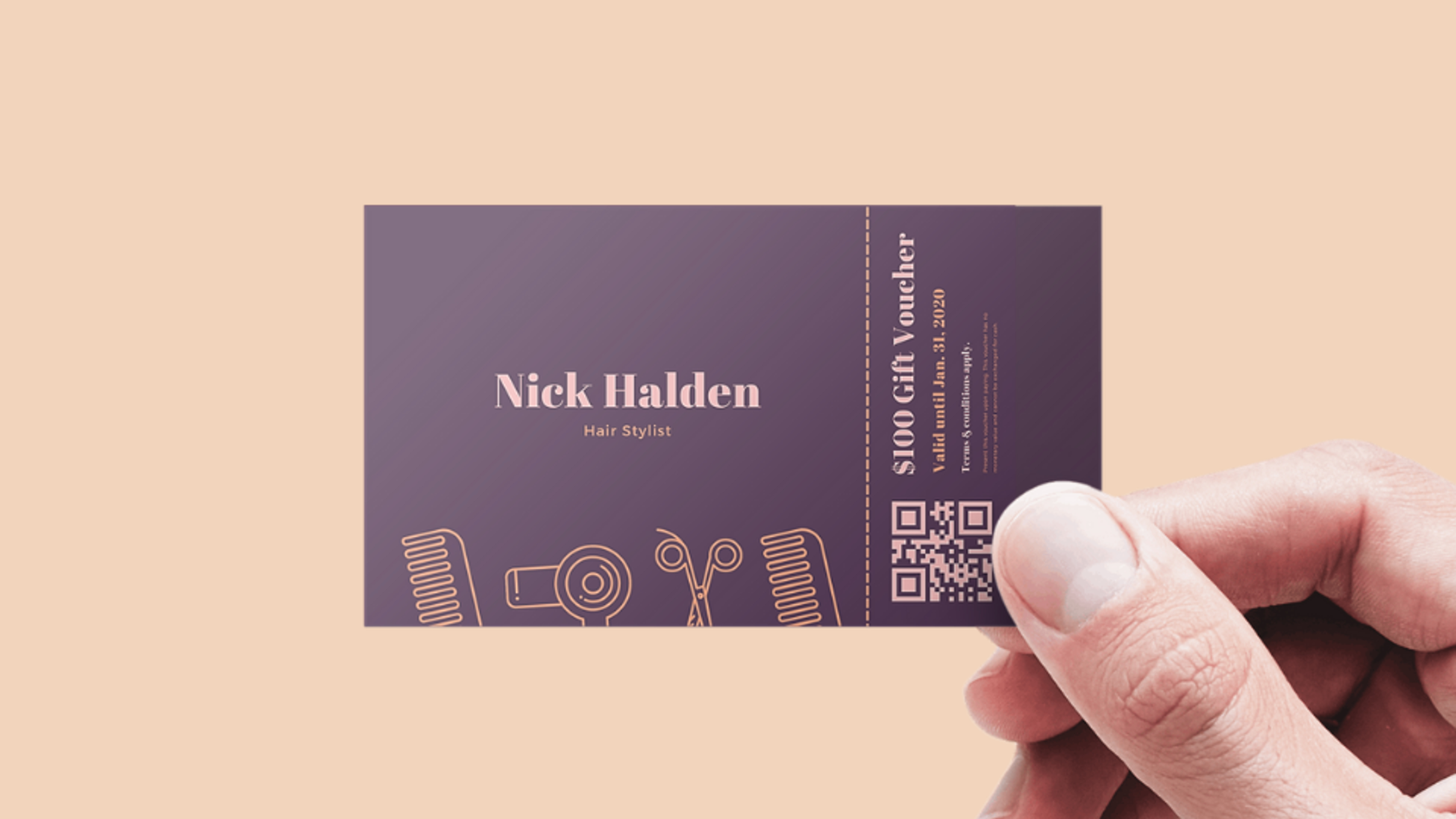 Provide deals &amp; offers with business cards with QR Codes