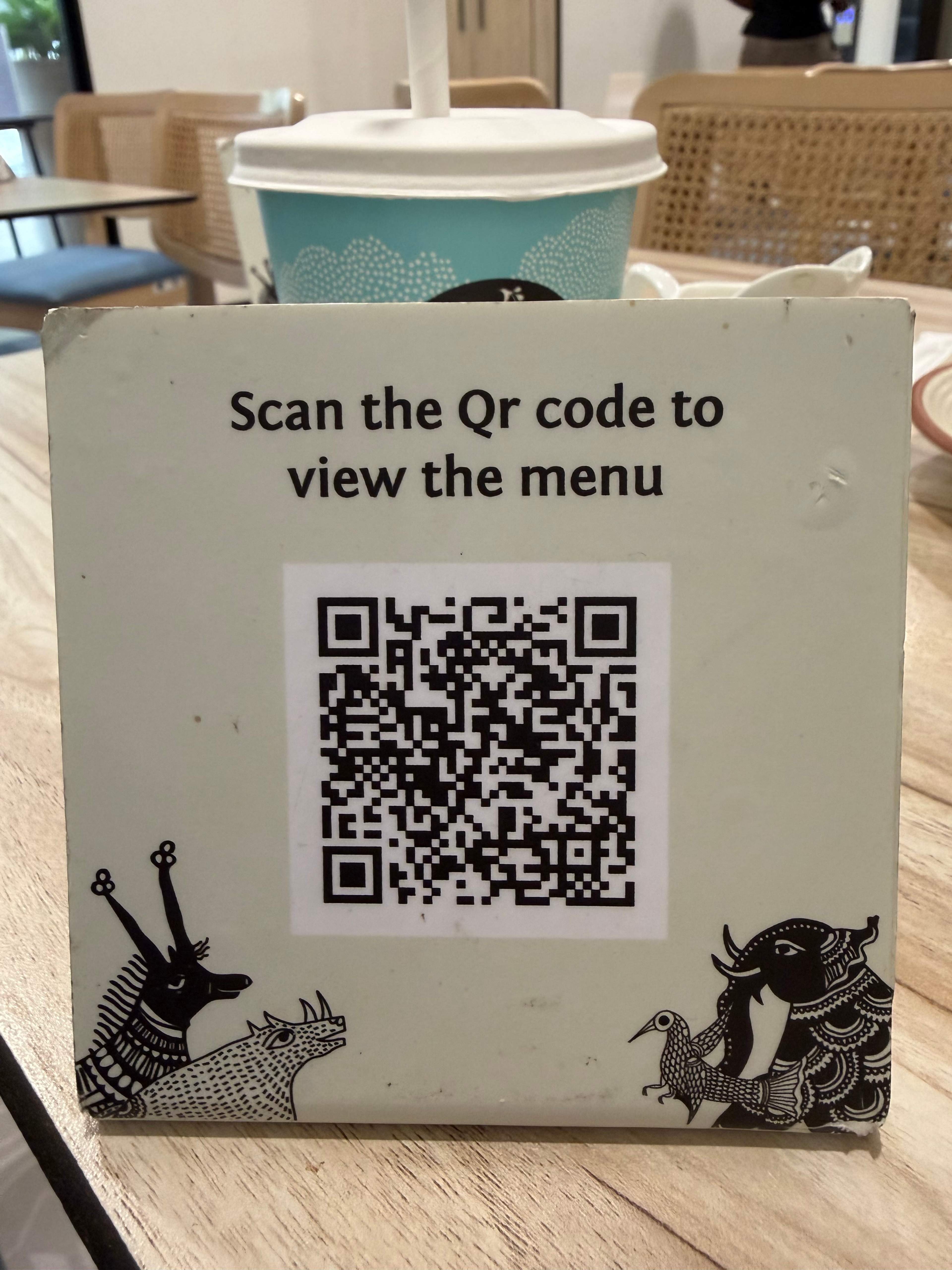 QR Code menu