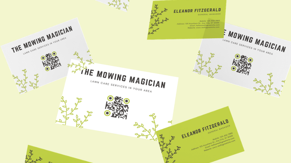 Promote your business via business cards with QR Codes