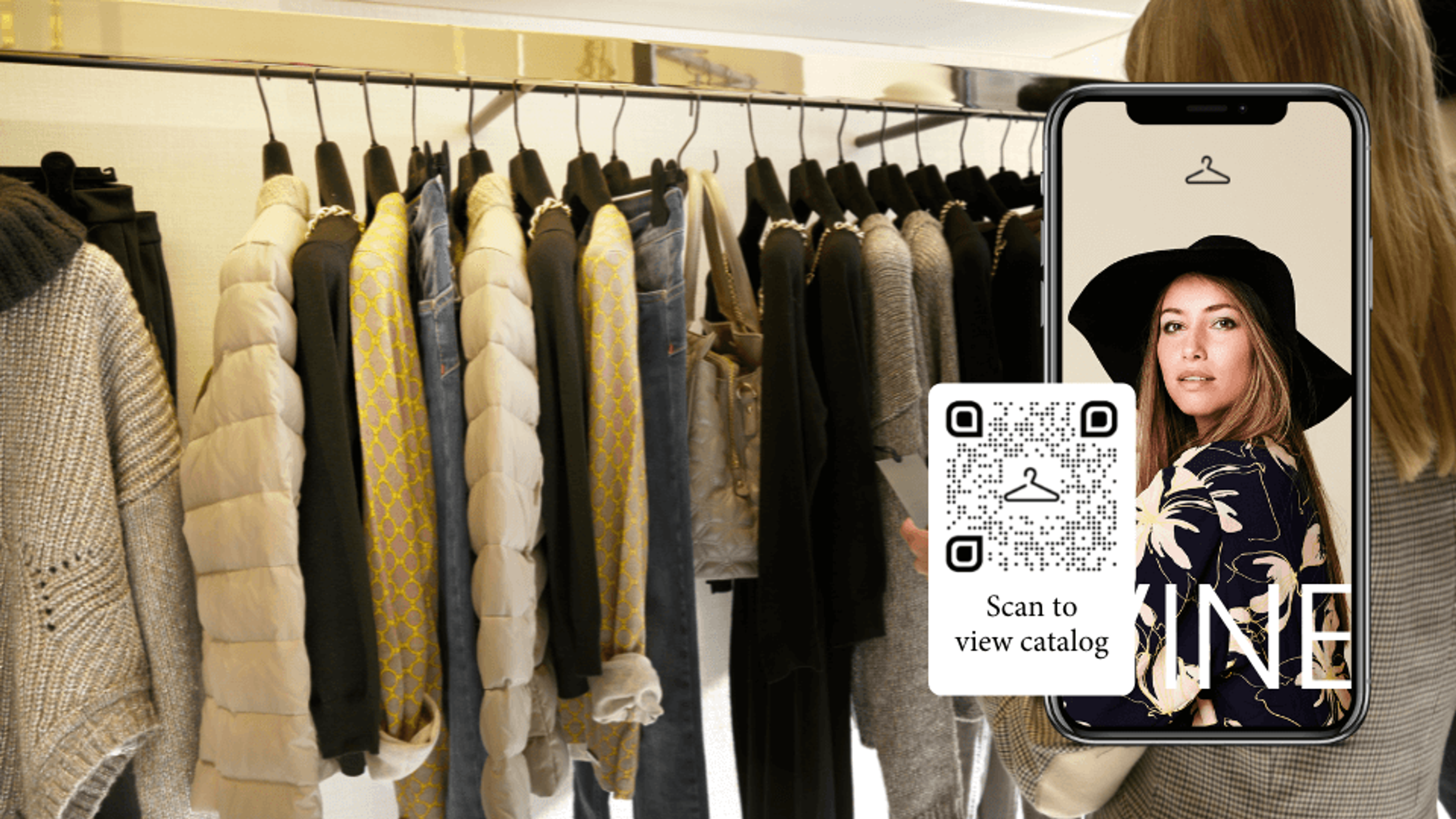 Add a brand logo to QR Codes on clothing labels