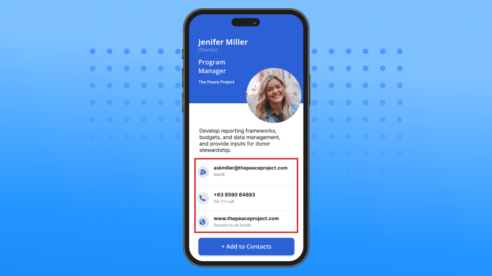 Drive engagement with digital business cards