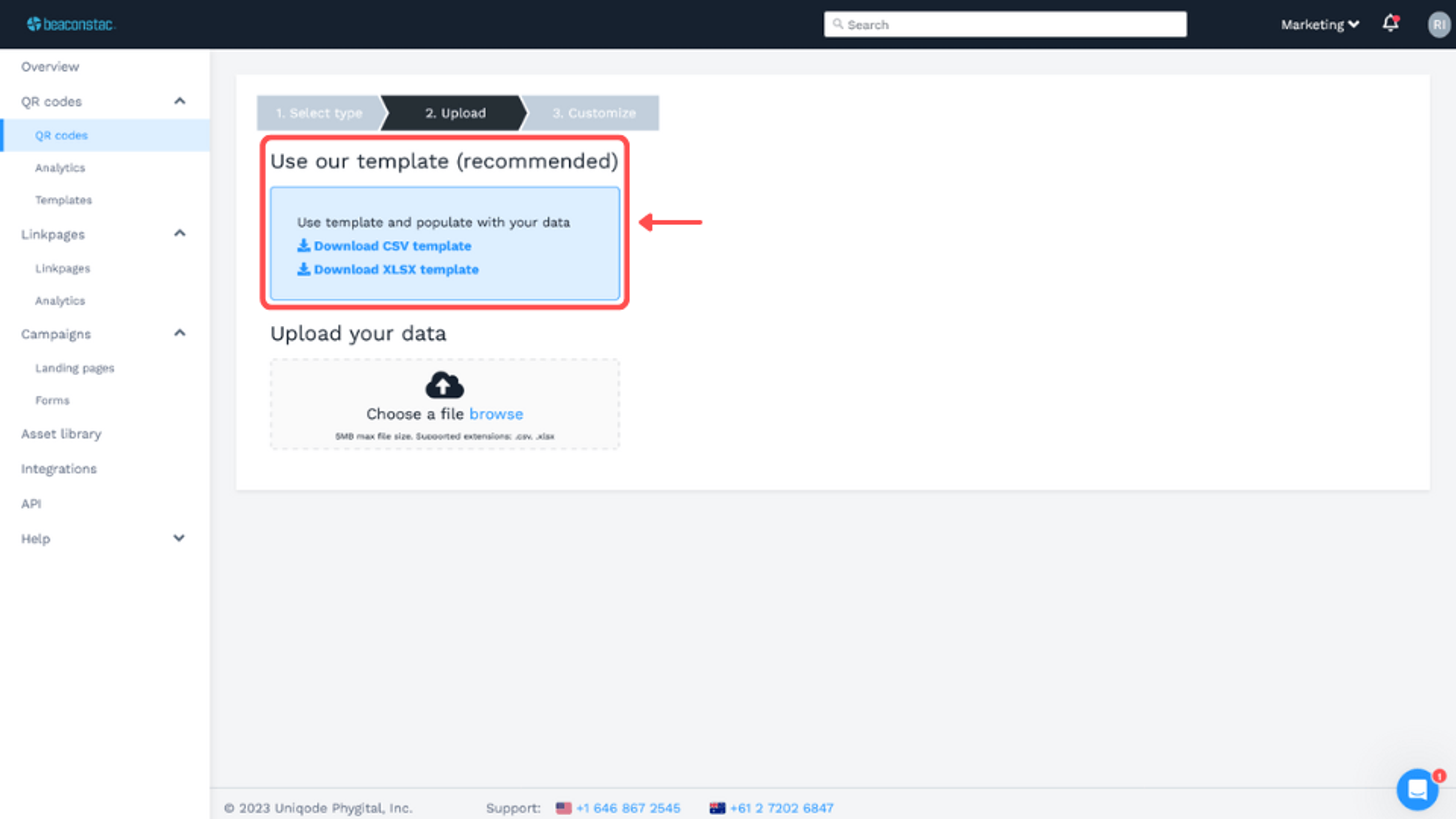  Download the spreadsheet template and fill in all the relevant details