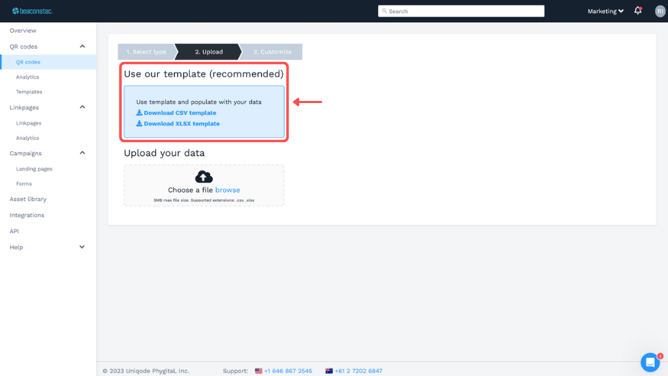 Download the spreadsheet template and fill in all the relevant details