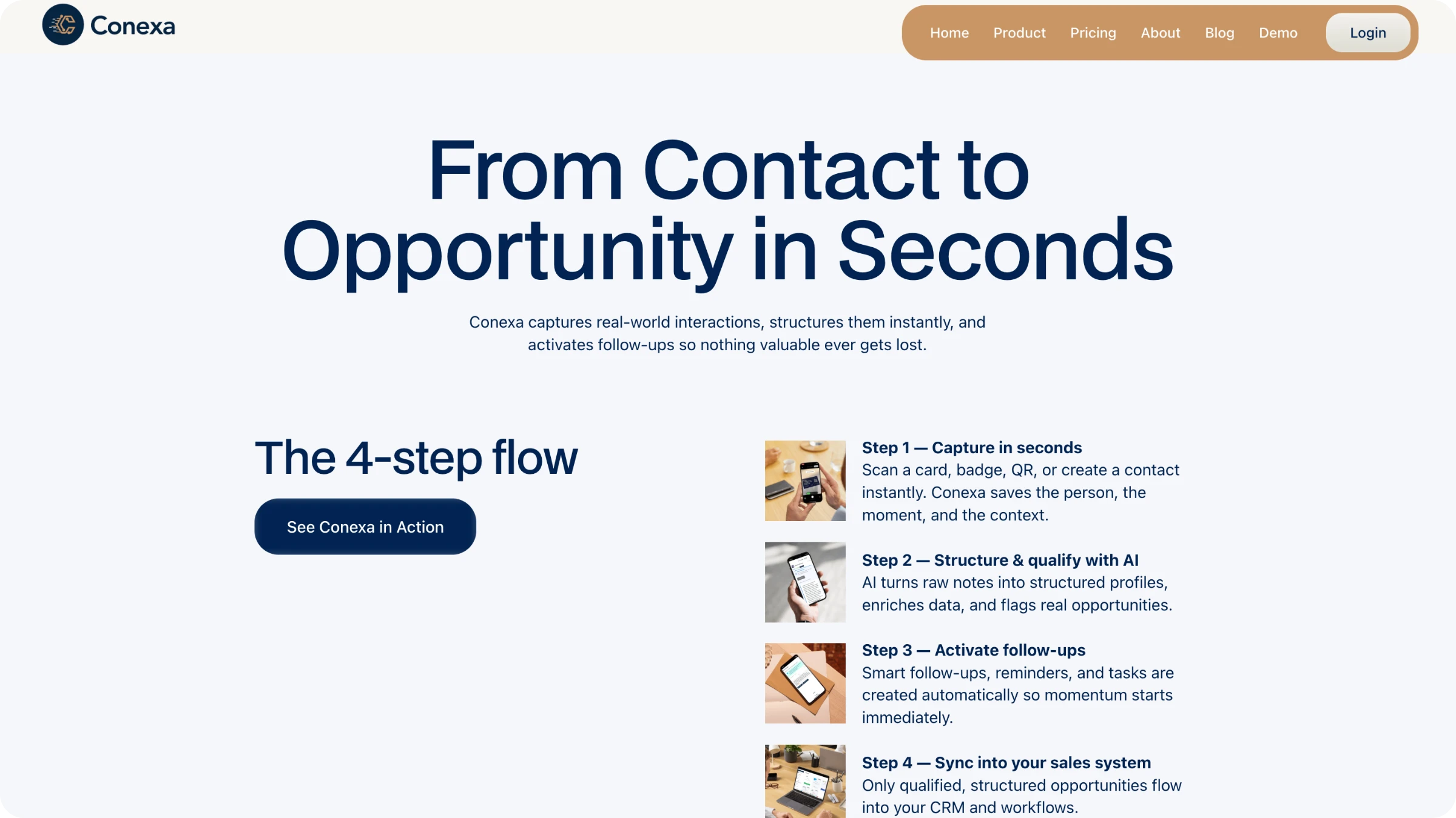 Conexa trade show lead capture software