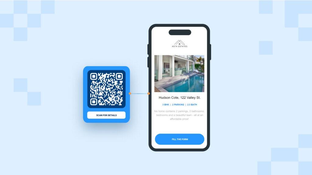 Share your landing page as a QR Code
