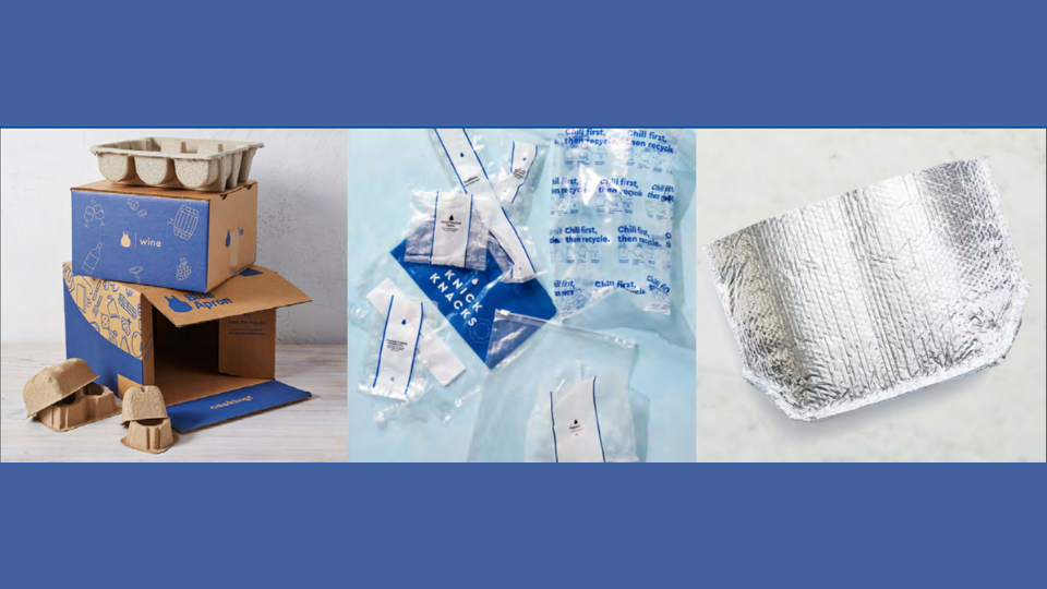 QR Codes on food packaging of Blue Apron items