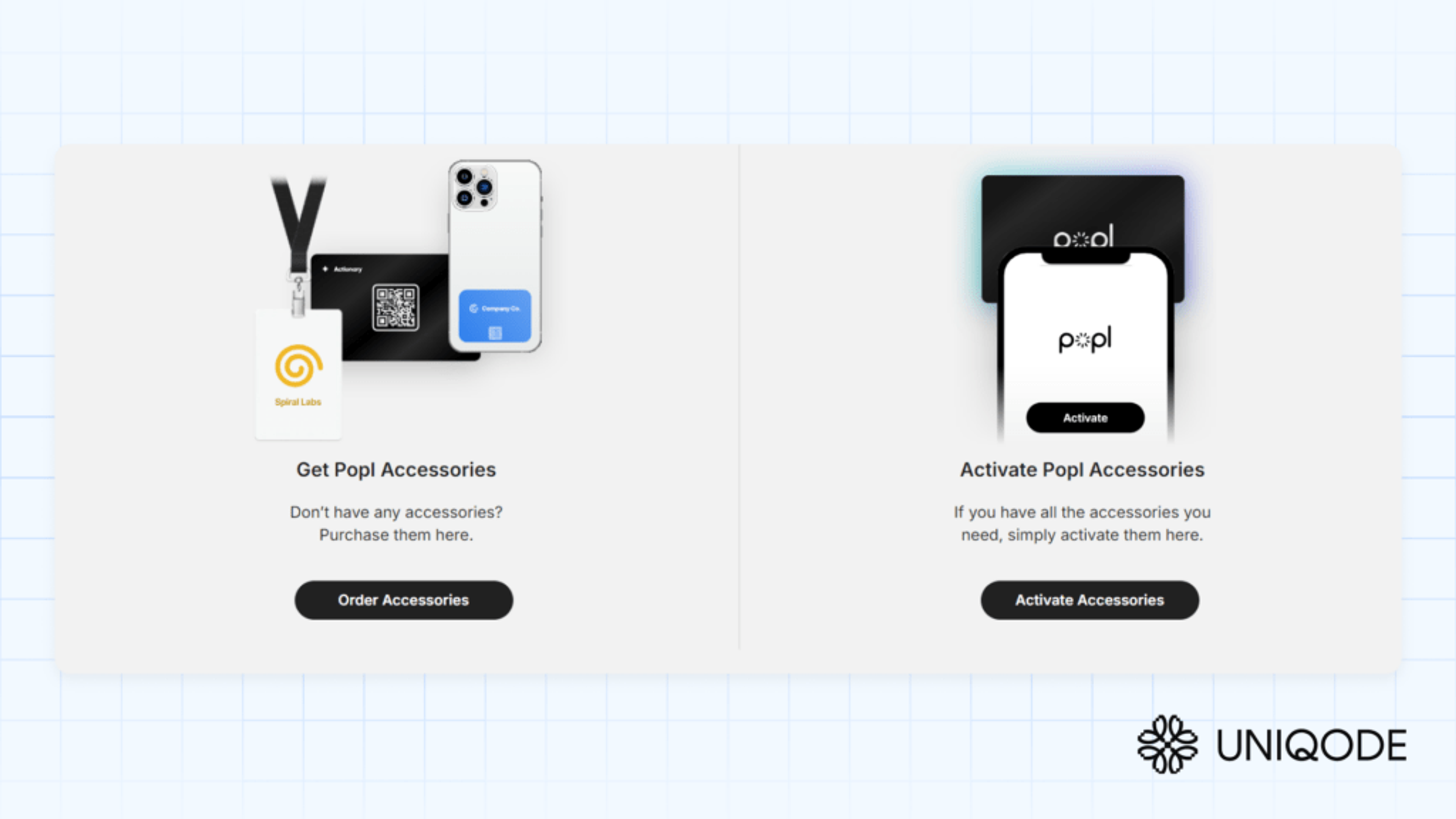 NFC-enabled Popl virtual business cards