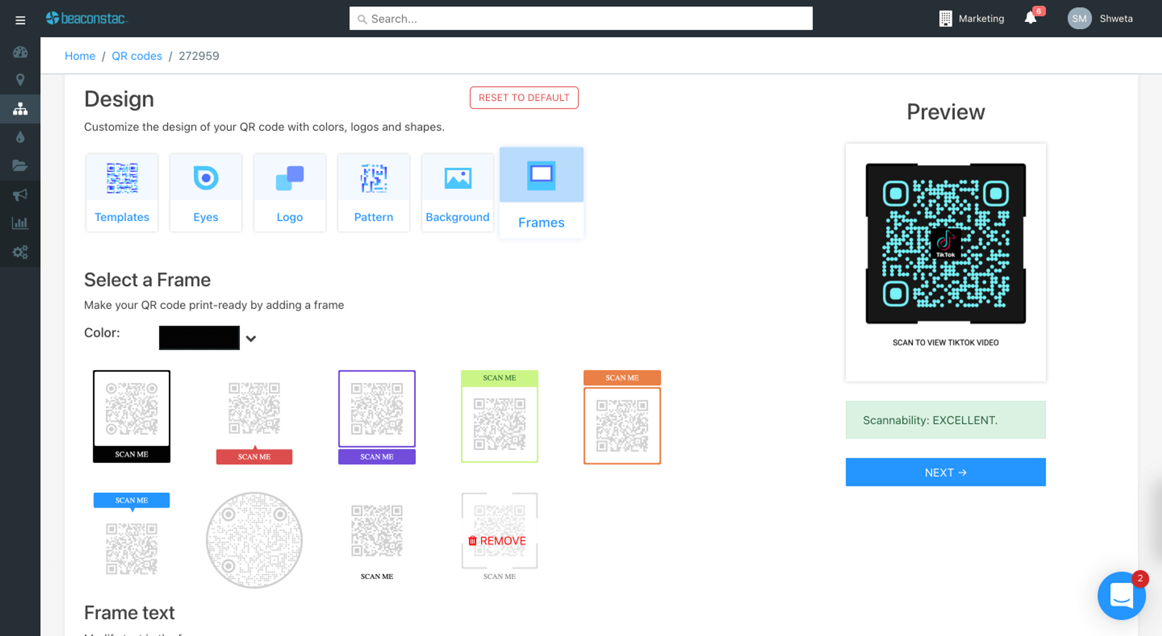 Customize your TikTok QR Code 