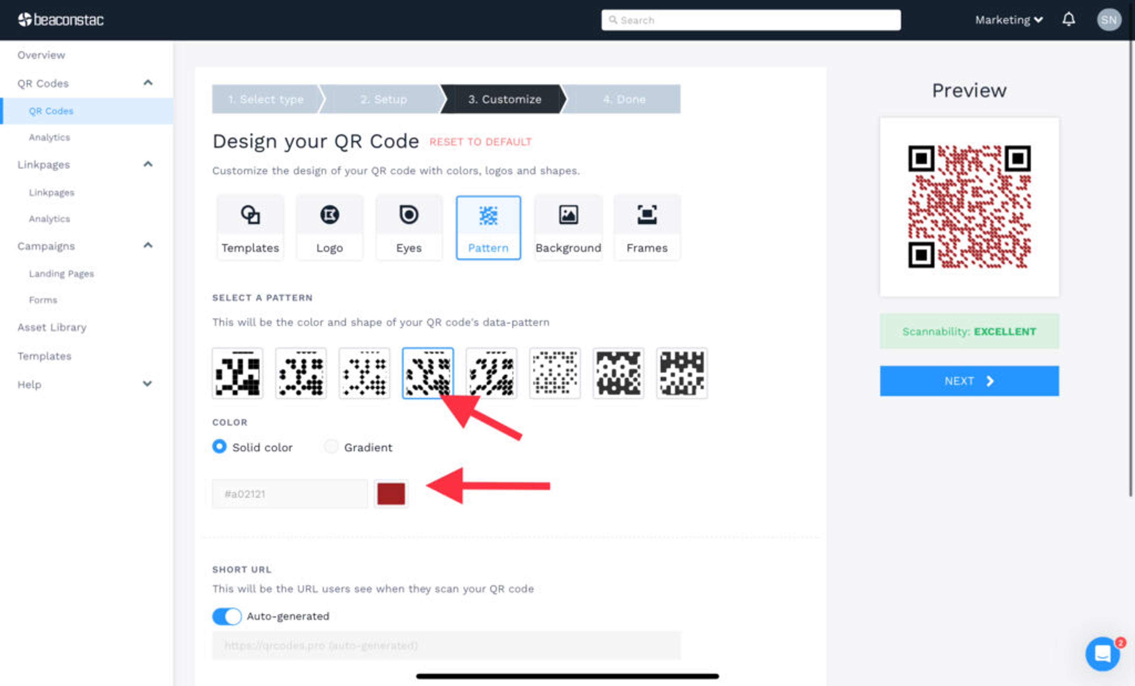 Design Your QR Code using Beaconstac