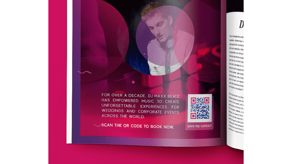 QR Codes on print advertisement