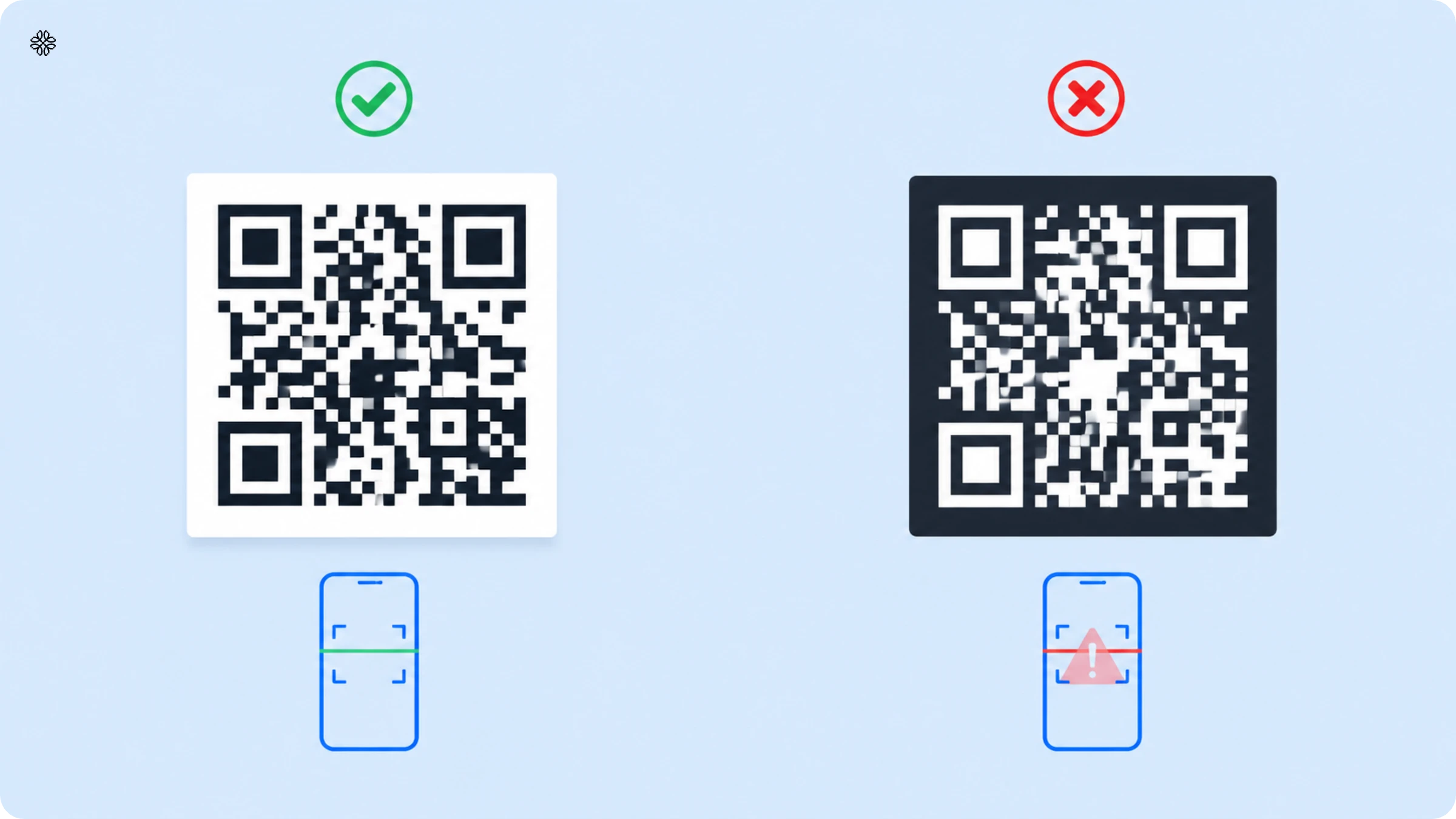 colored QR Codes with dark background