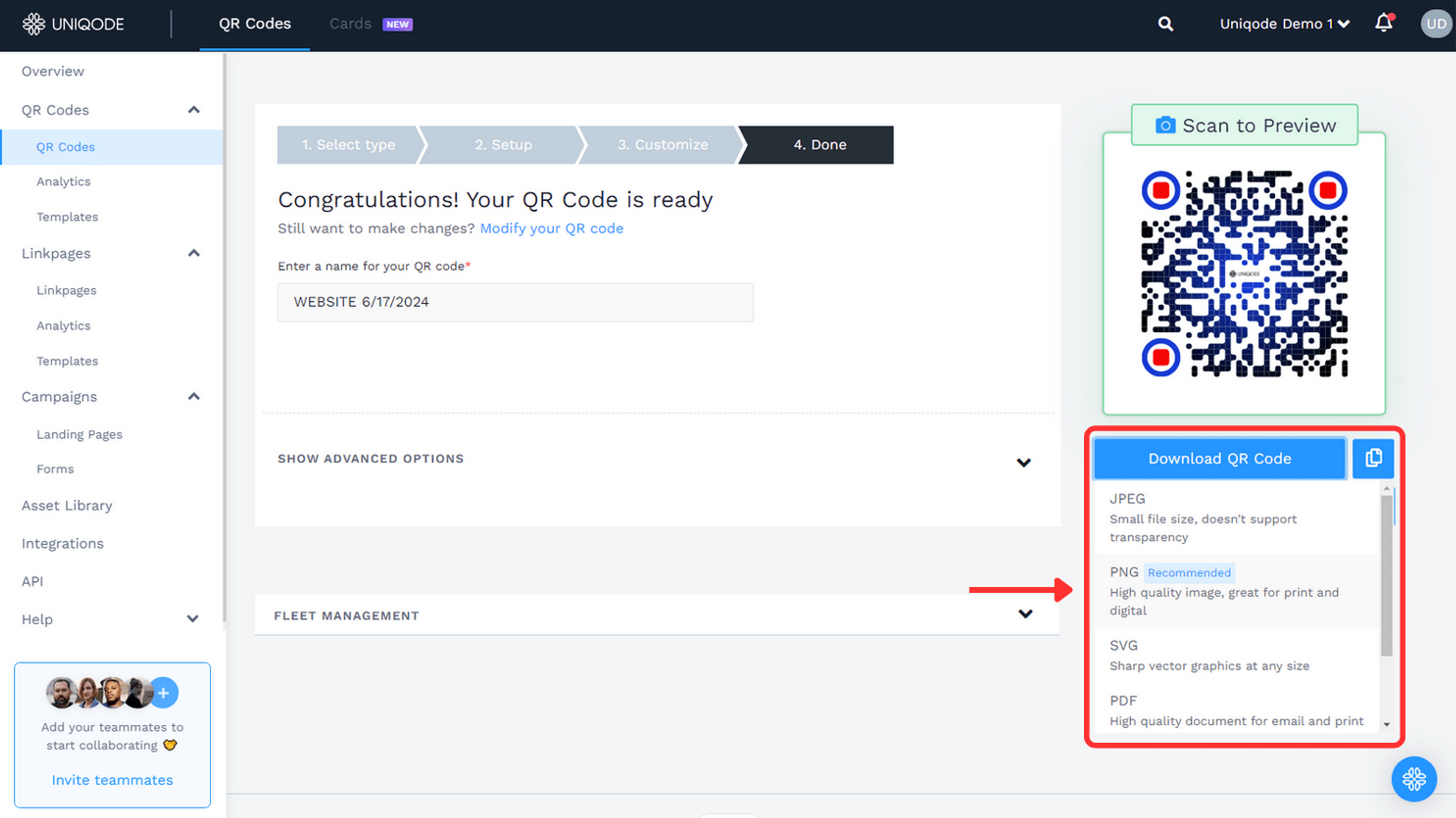 Download and share the Telegram QR Code