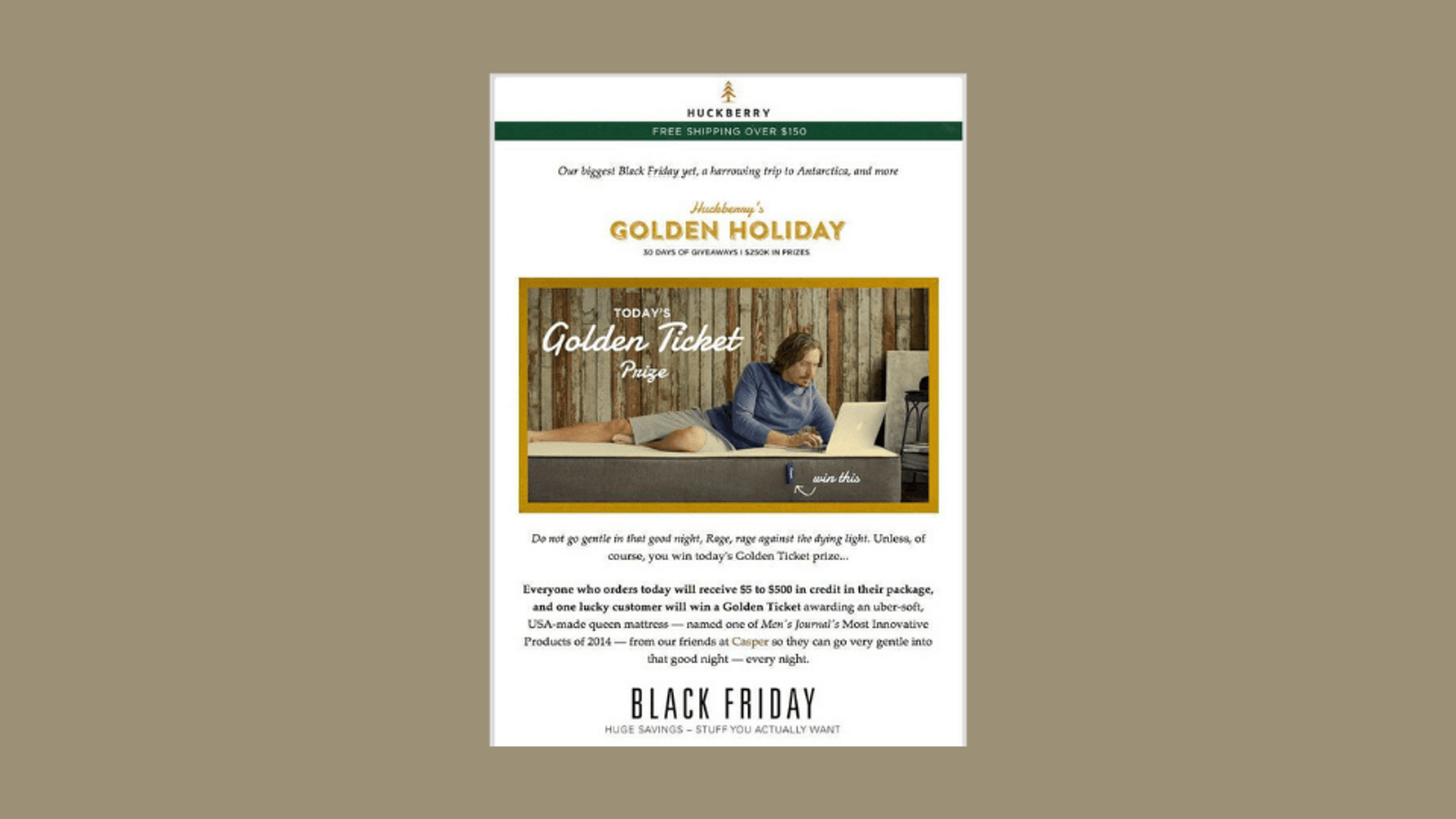 Provide holiday giveaways