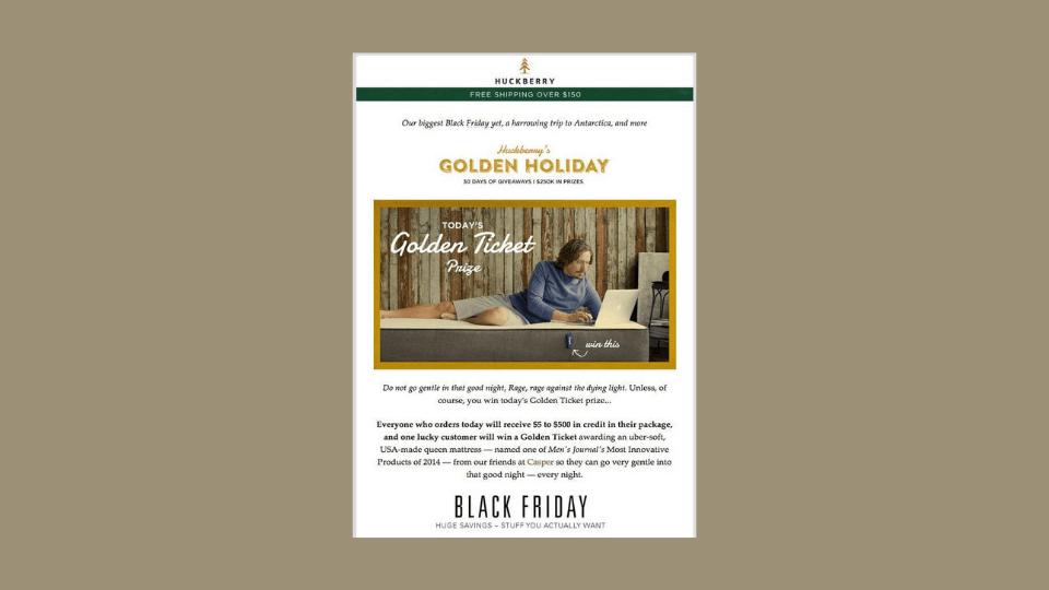 Provide holiday giveaways