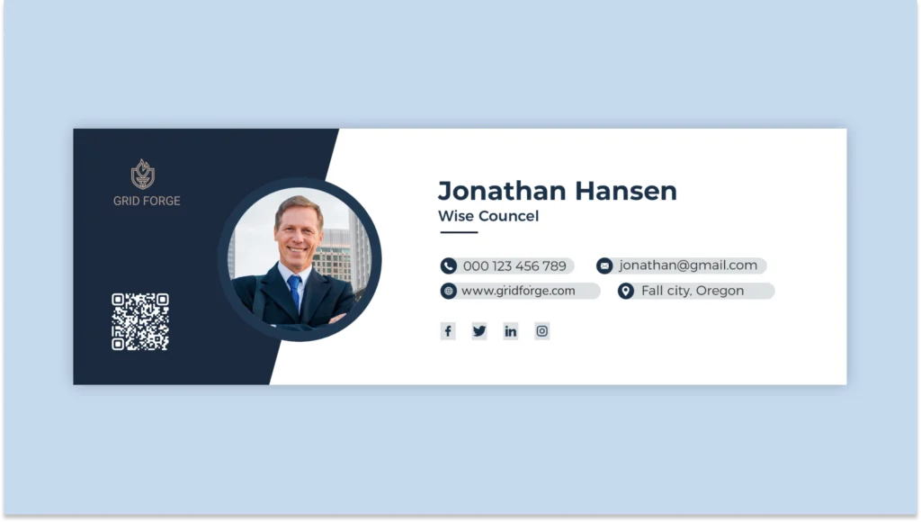 Email signature template for sales