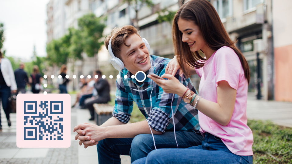 Use audio QR Codes to share music