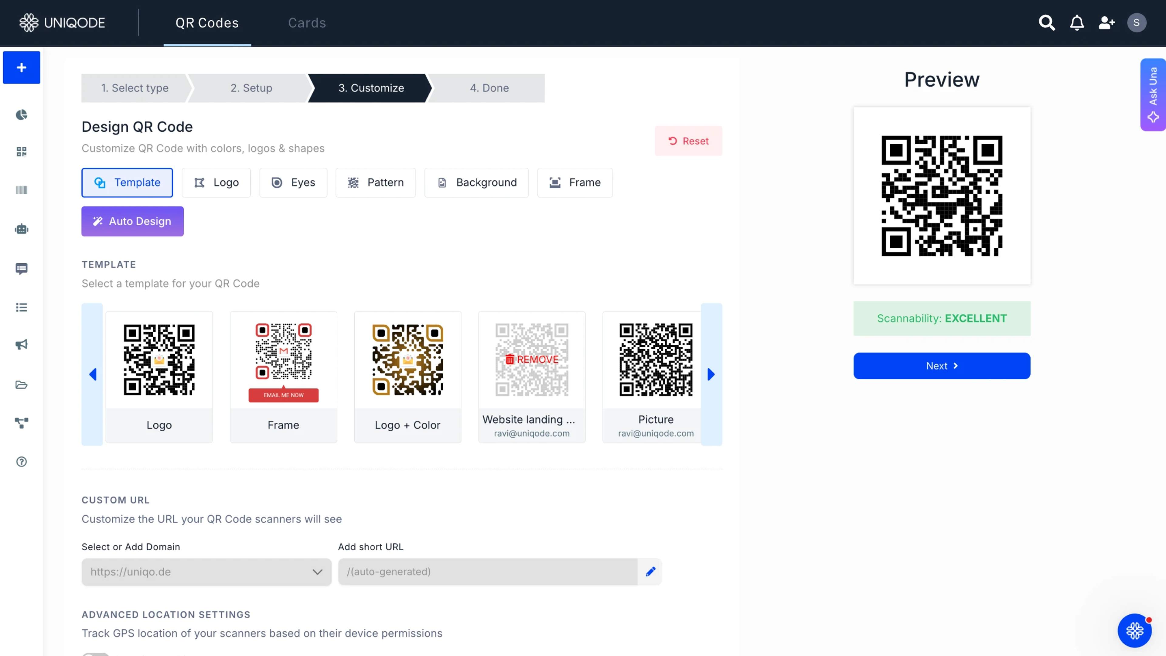 Customize your QR Code