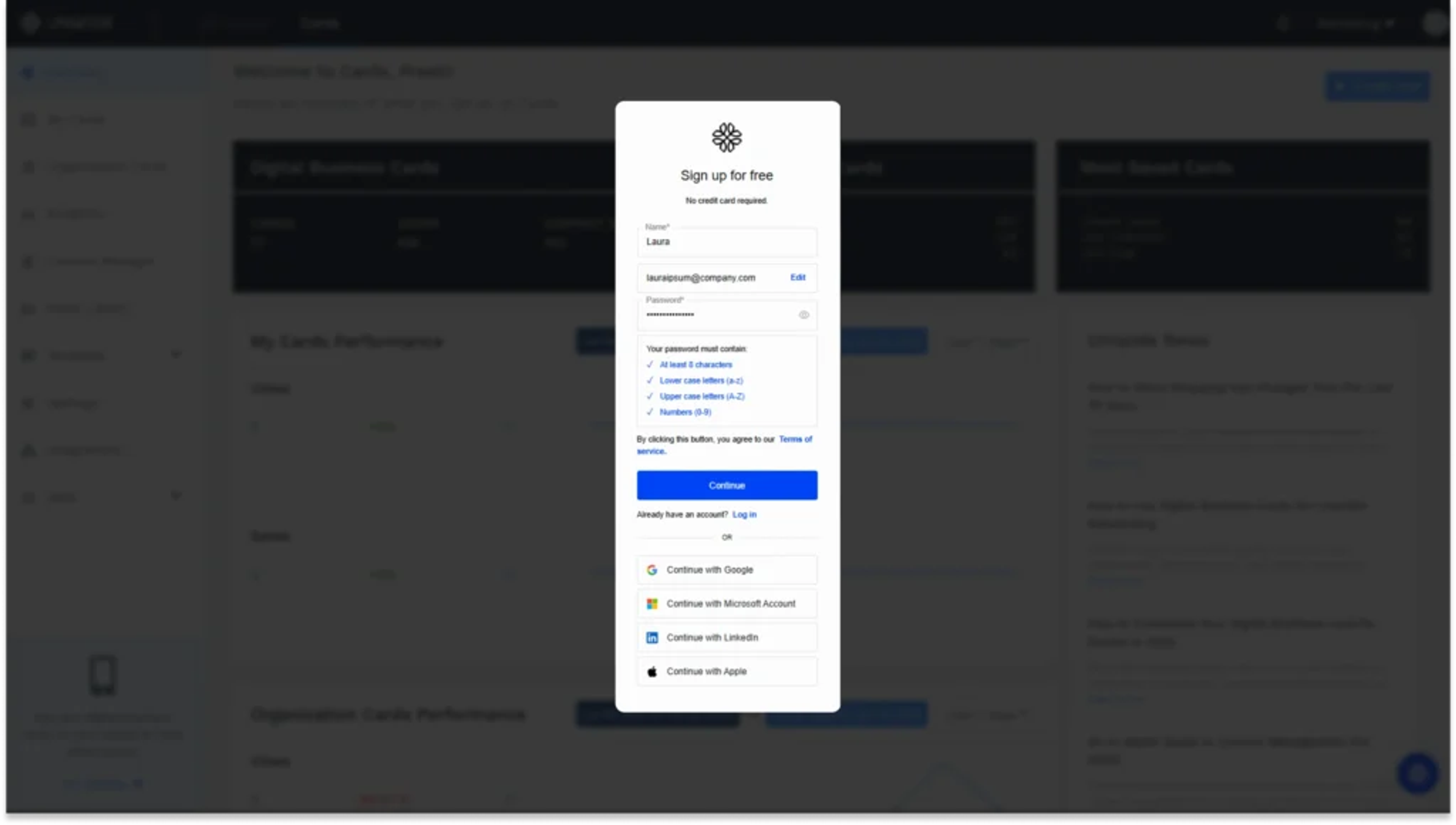 Sign up to your Uniqode account