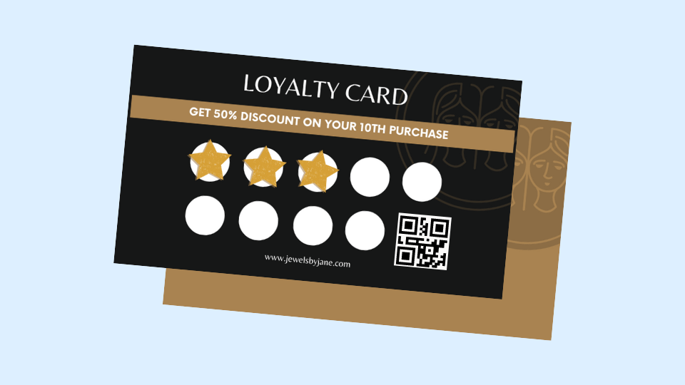 Customer retention using QR Codes.