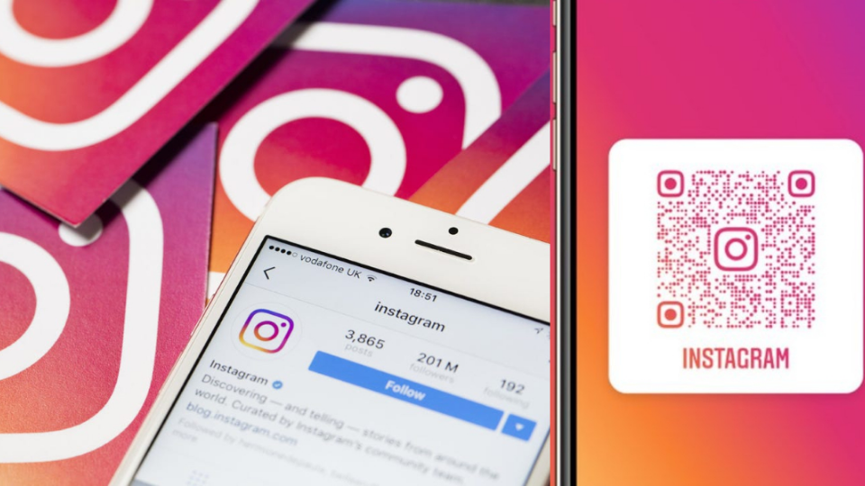 Instagram QR Code tags