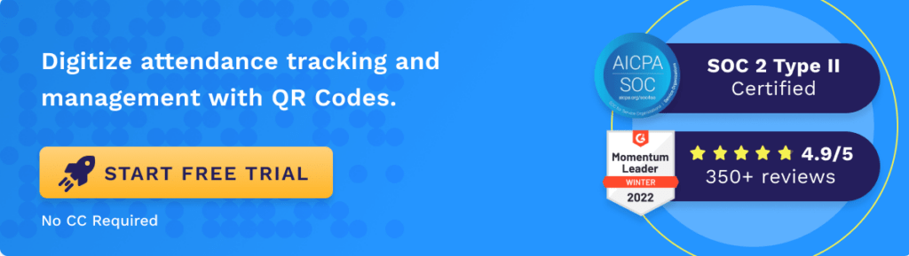 Create a free QR Code for attendance