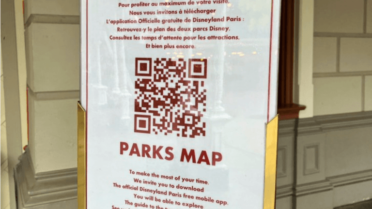 Disneyland uses location QR Codes to help visitors find attractions