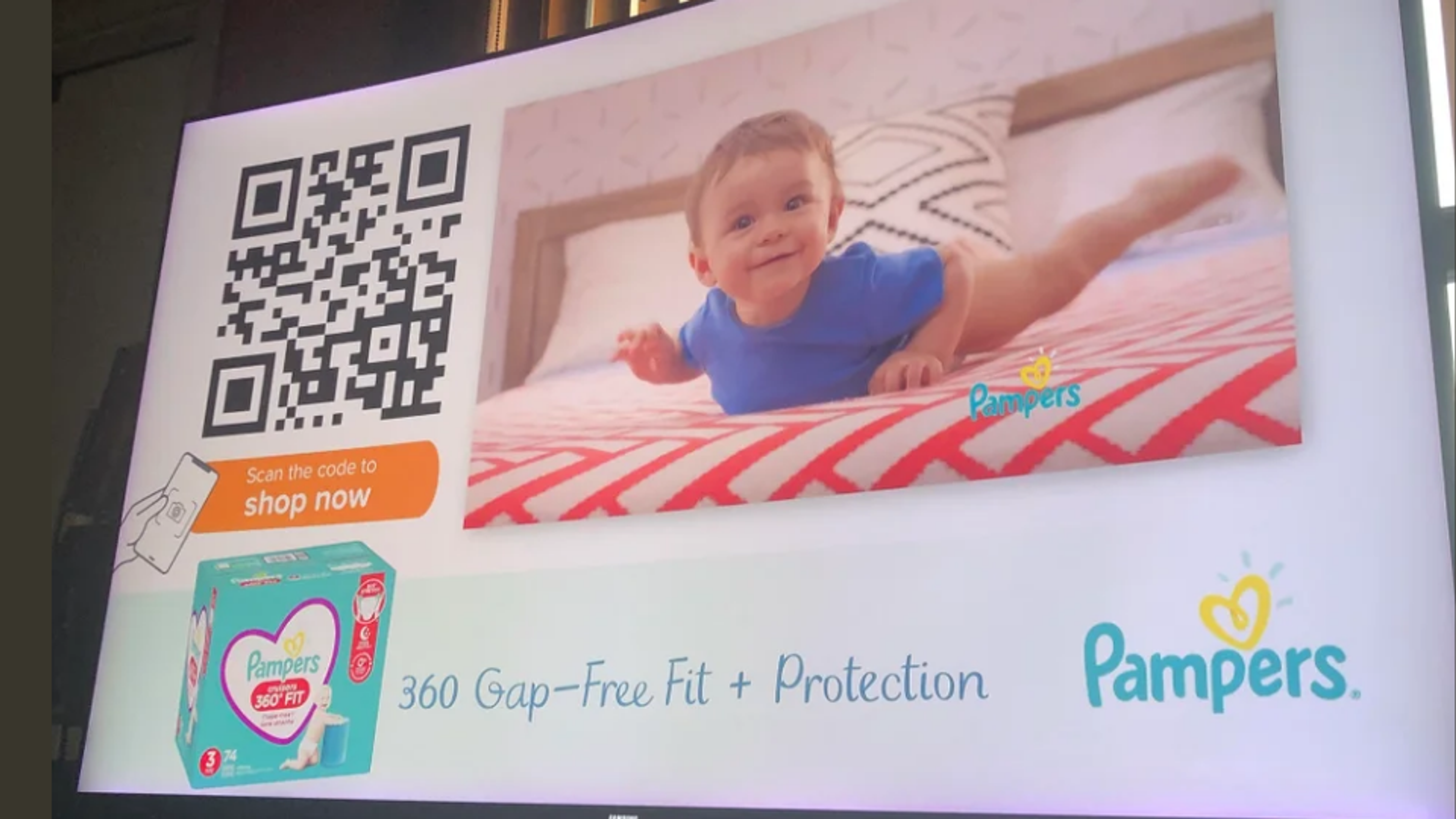 Add instructions around QR Codes on TV commercials