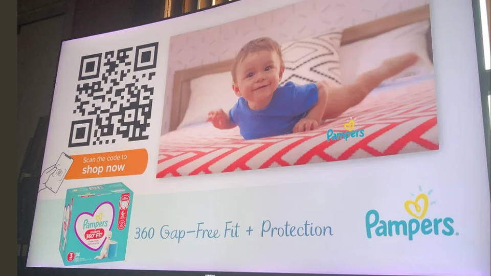 Add instructions around QR Codes on TV commercials