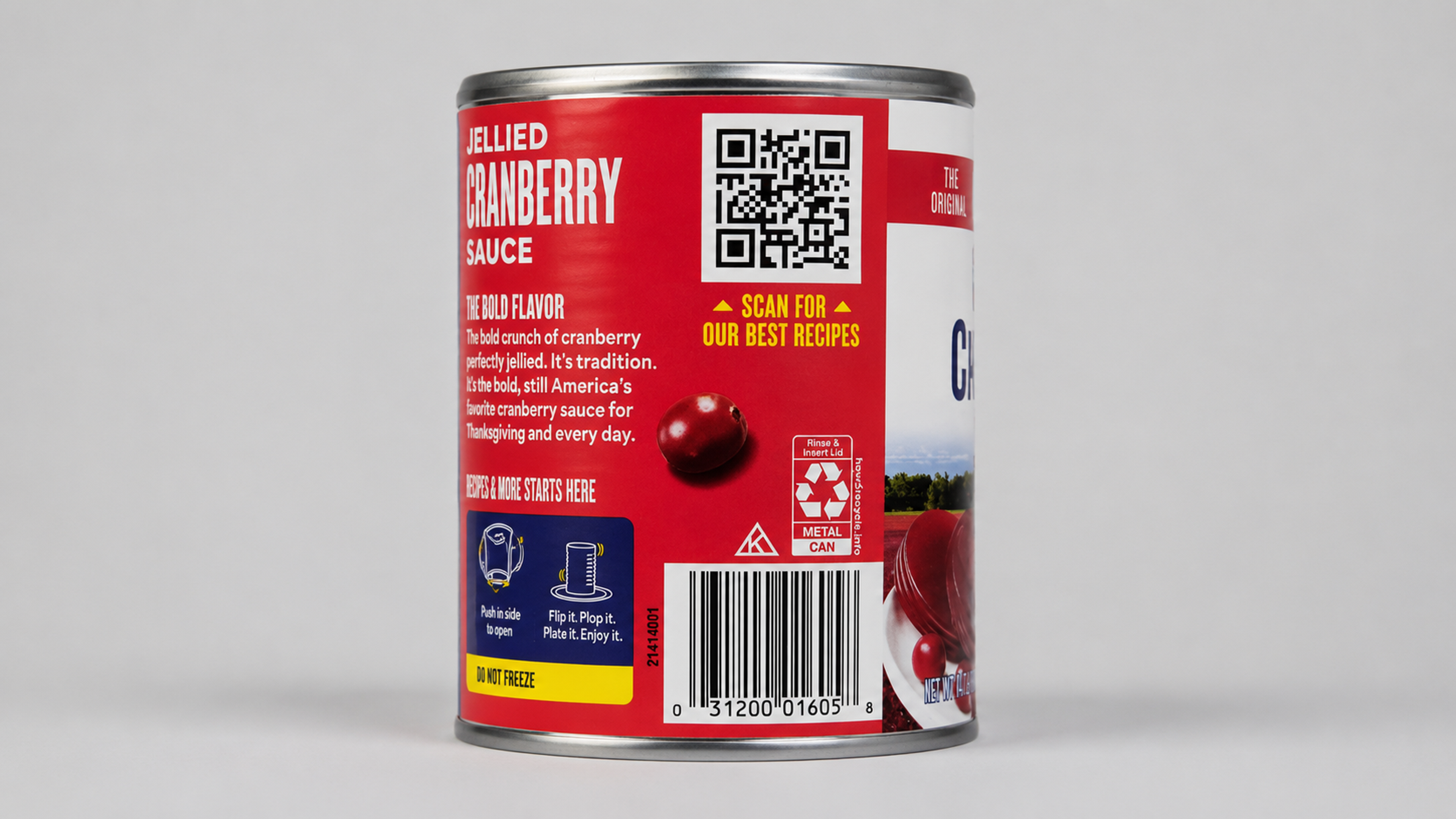 Multimedia QR Code on packaging linking to a recipe