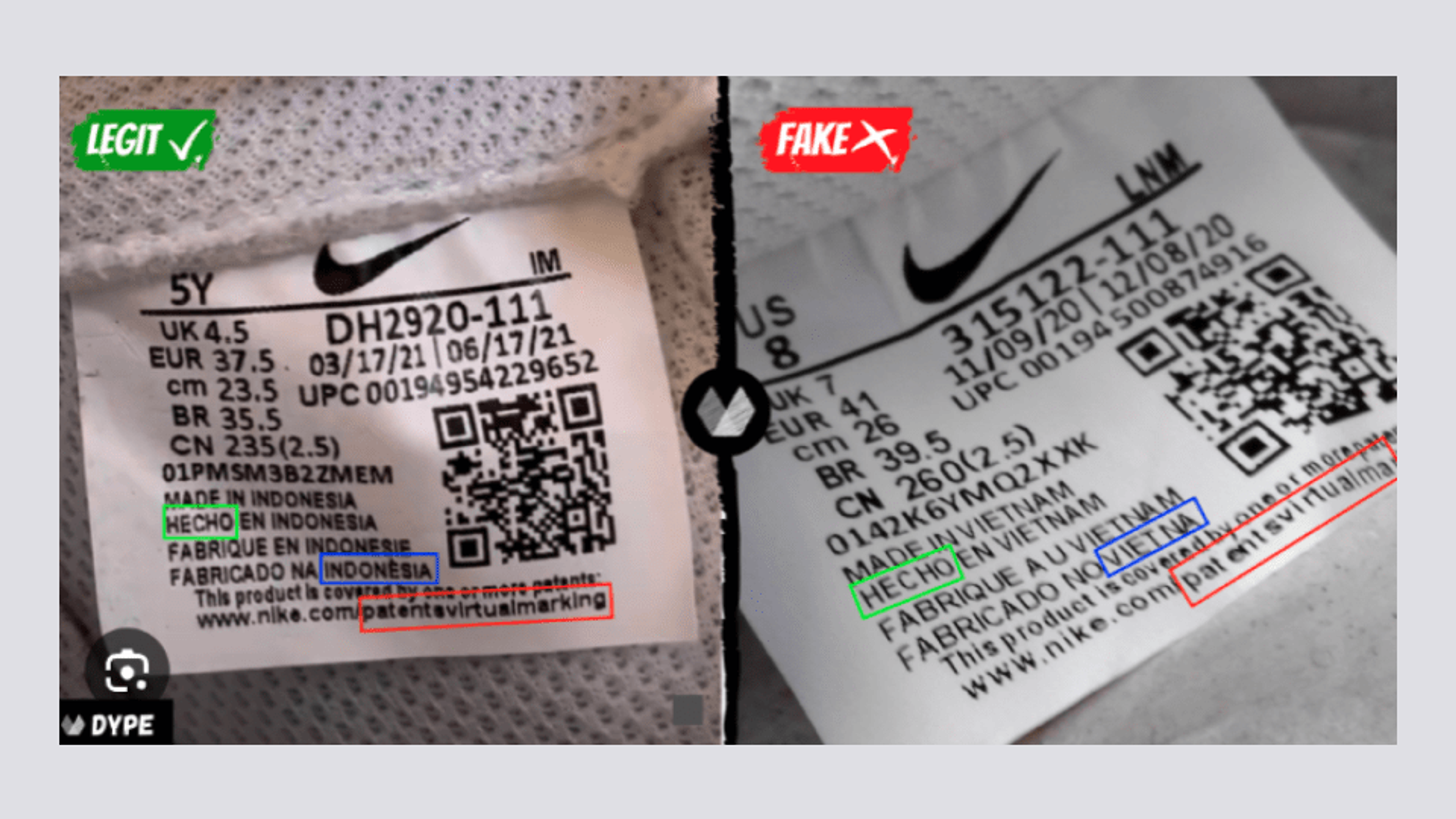 Use QR Codes to let customers authenticate your footwear products