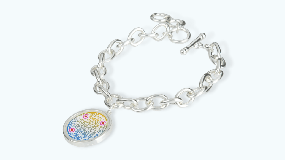 QR Code color matching jewelry color.