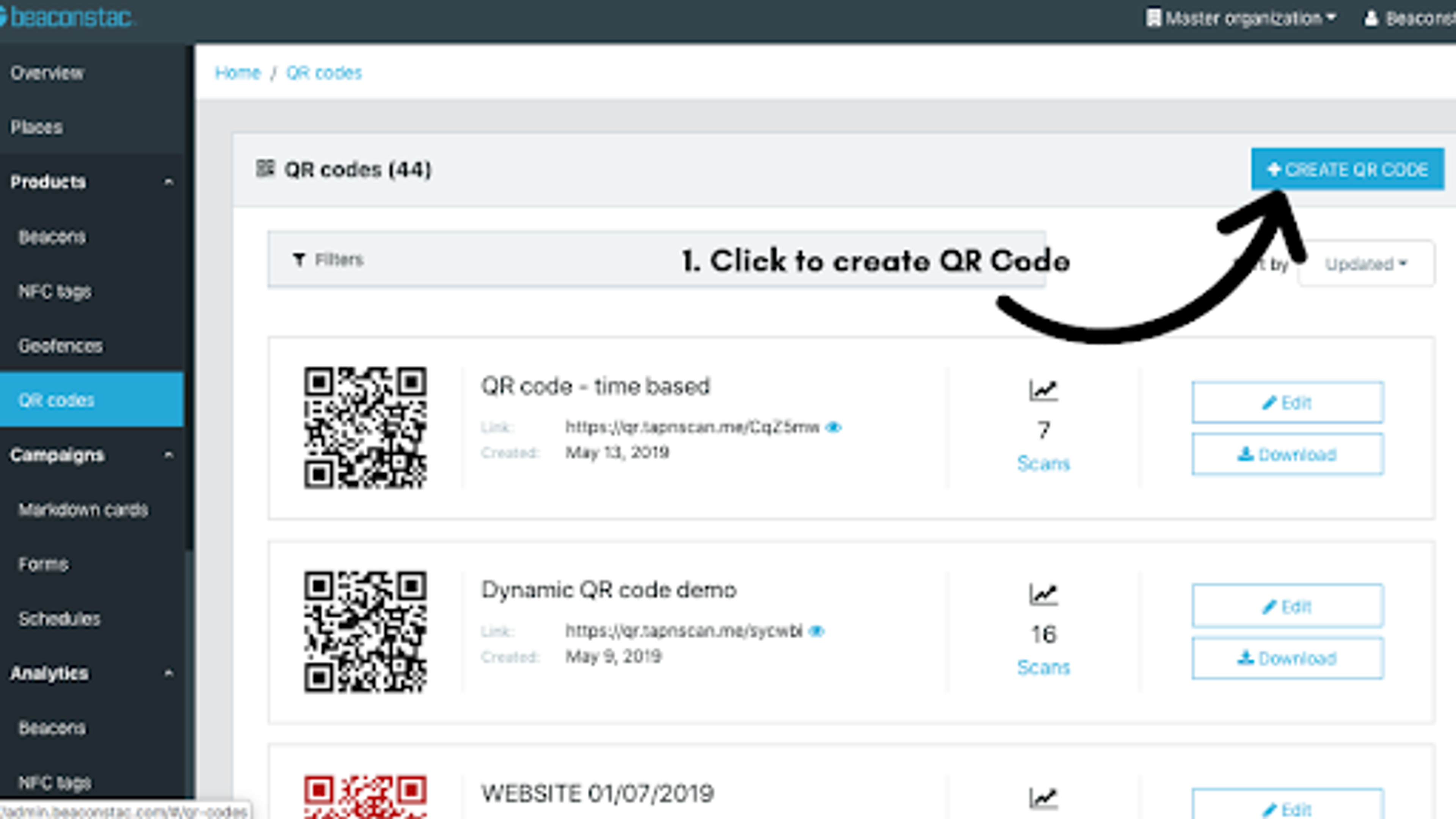 Pick a QR Code generator and then click on ‘Create QR Code’