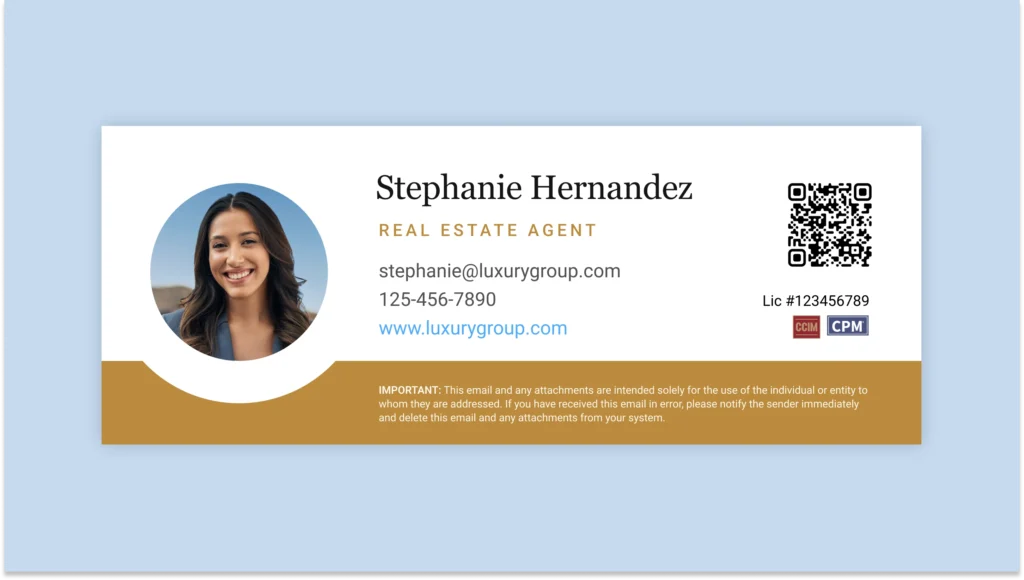 Save my contact using realtor email signature