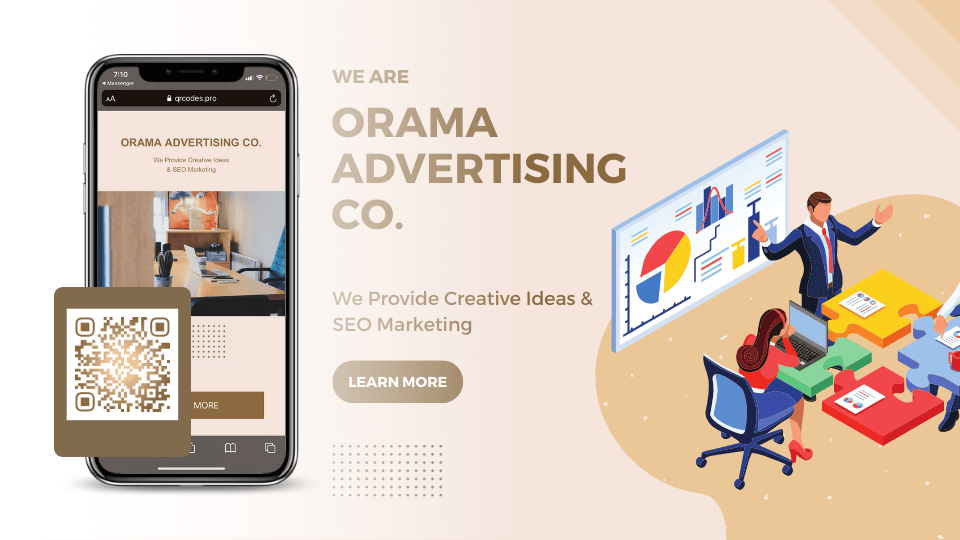 Landing page QR Code to market your business