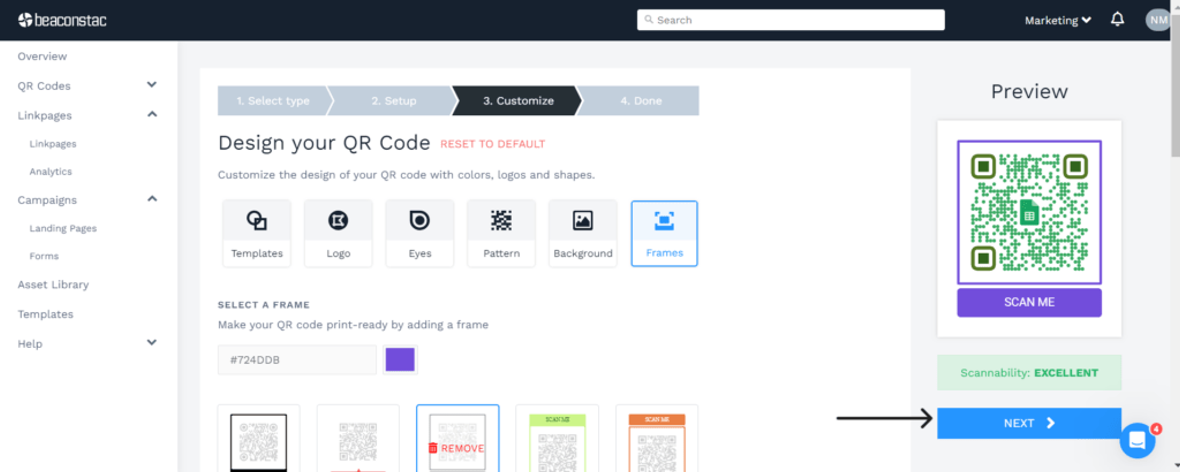 Customize your Google Sheets QR Code