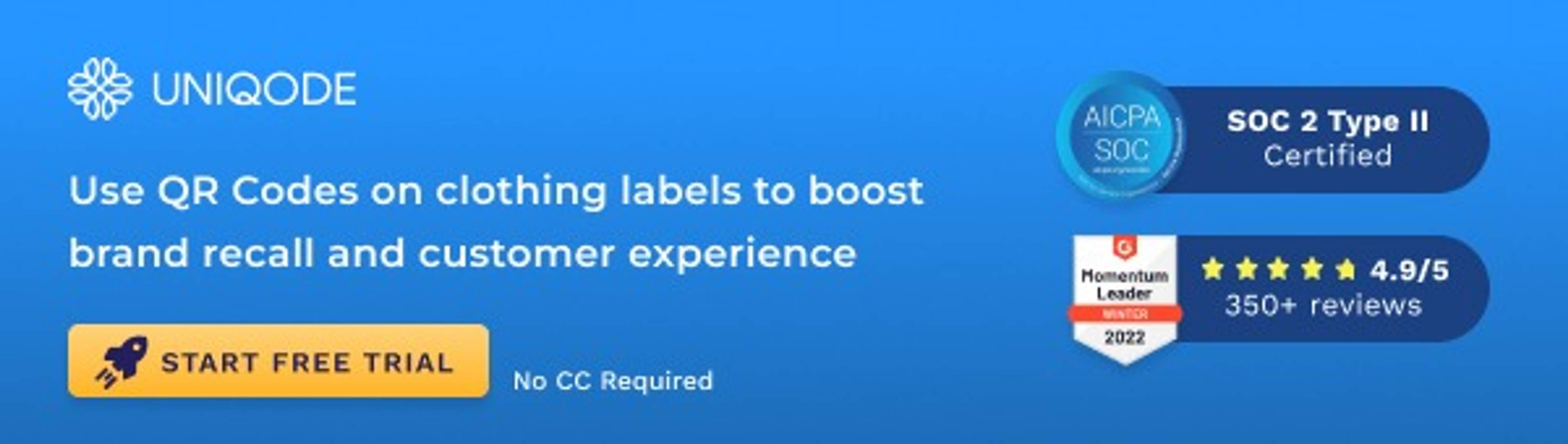 Create a QR Code for clothing label for improved customer engagement