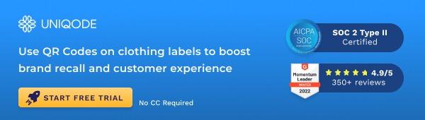 Create a QR Code for clothing label for improved customer engagement