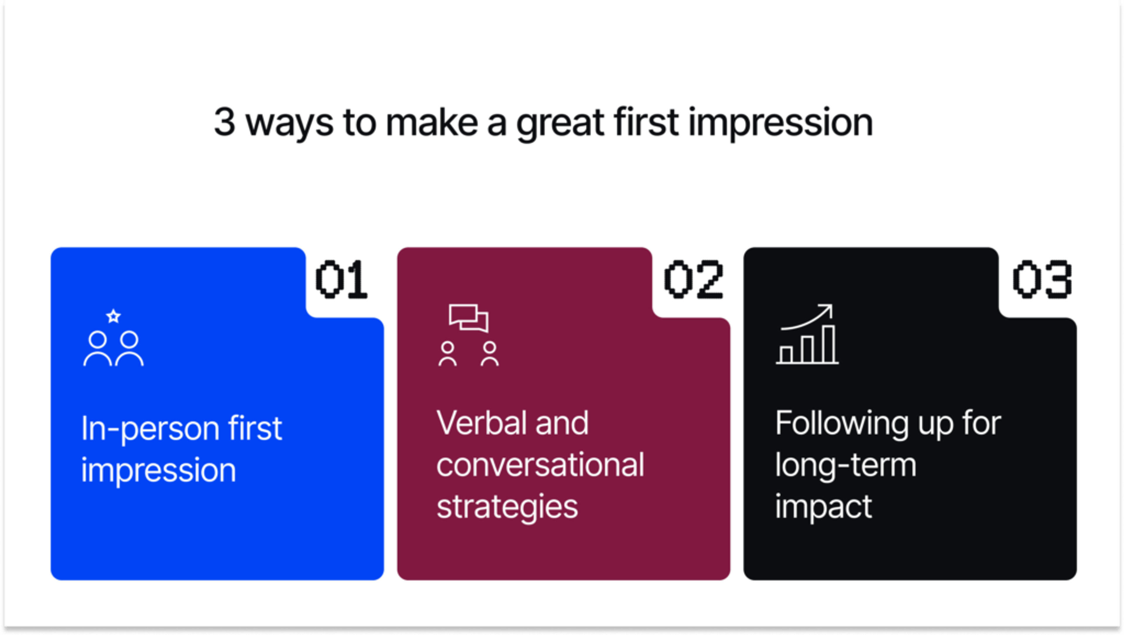 3 ways to make a great first impression