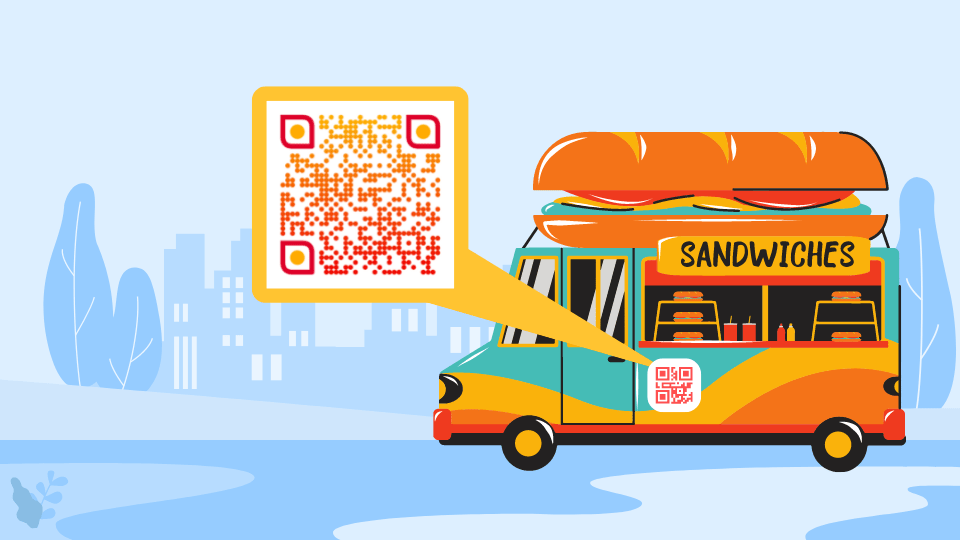 Using a Google review QR Code for food truck establishment