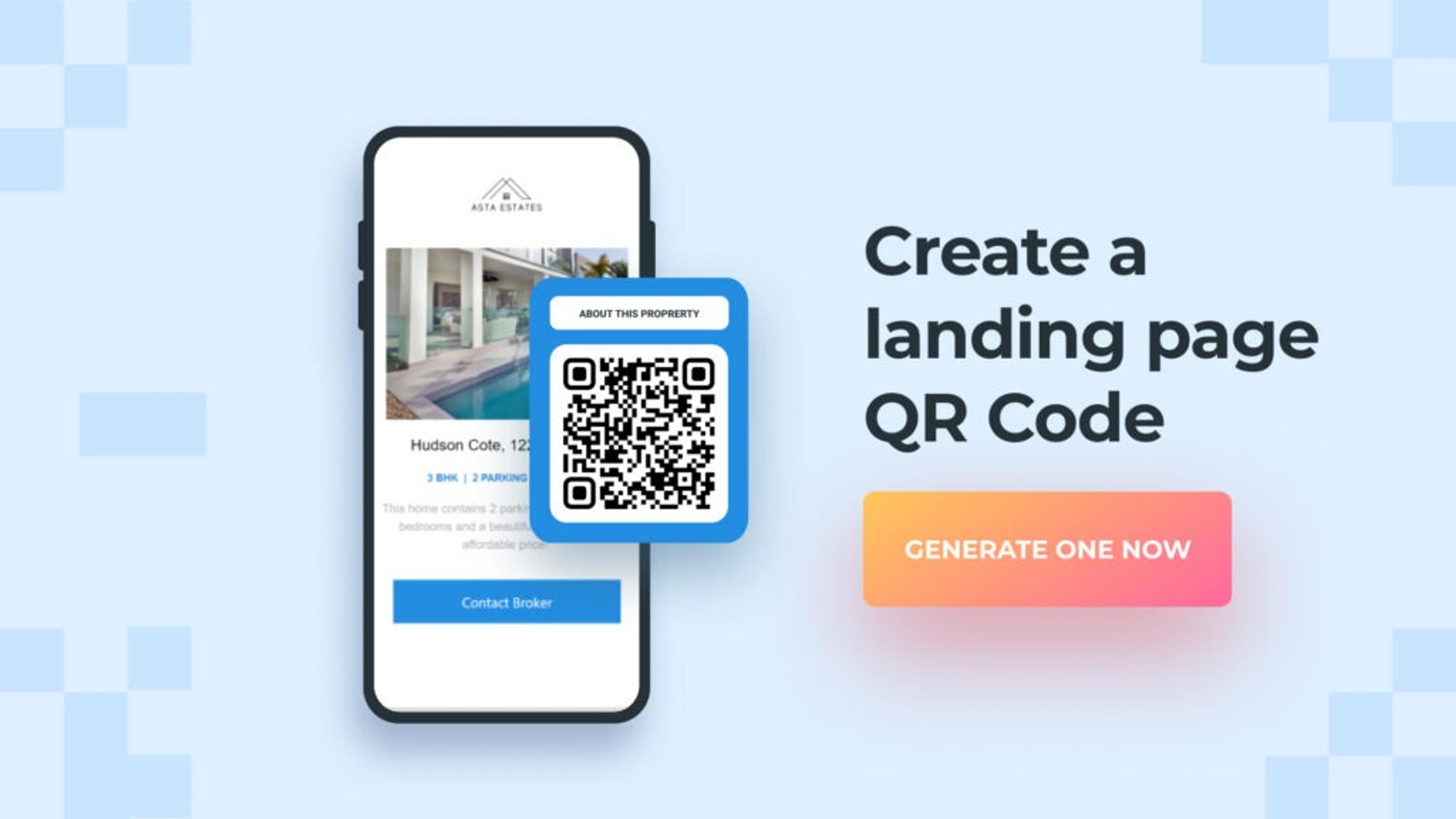 Create a QR Code for landing page using Uniqode
