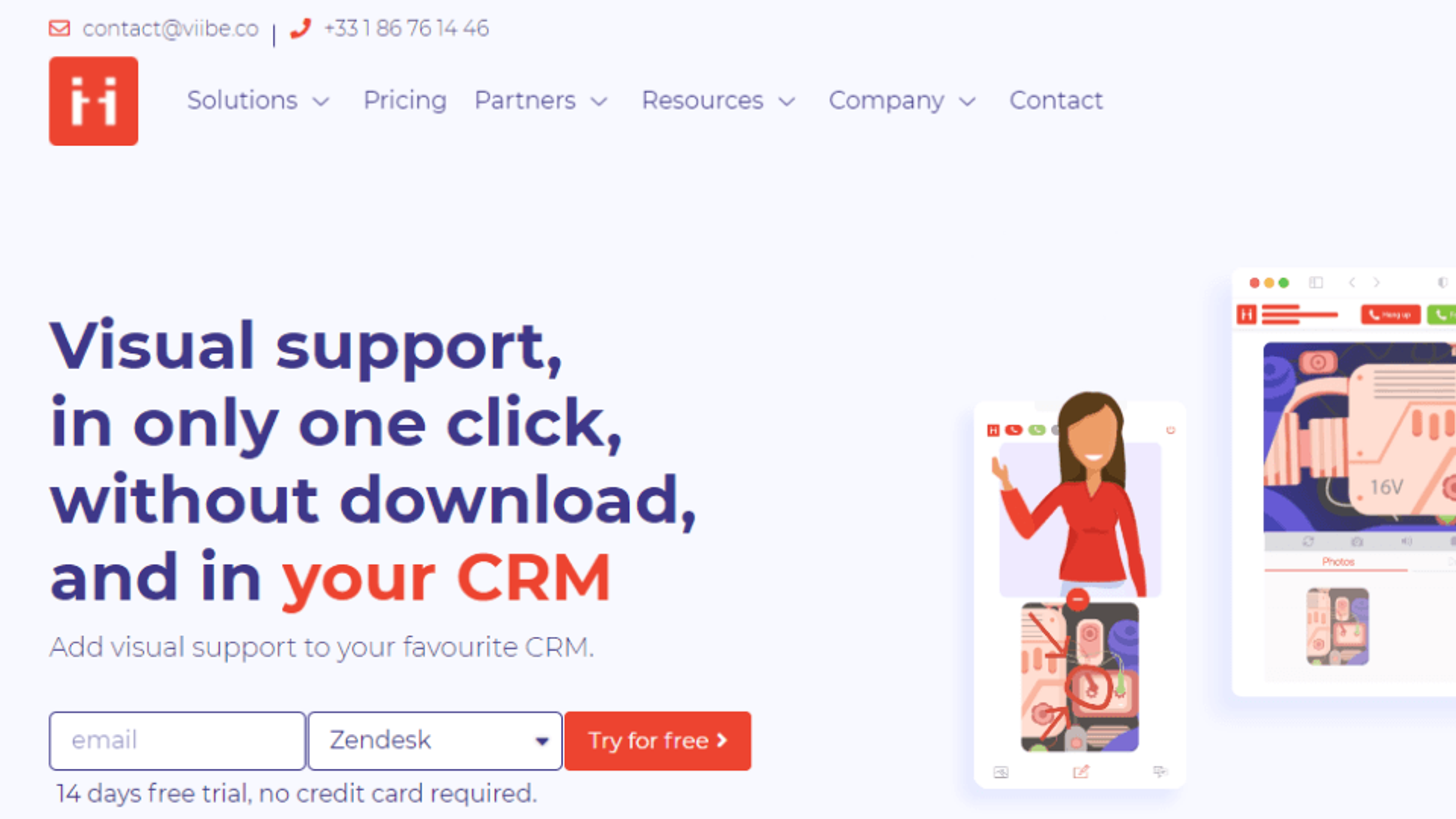 ViiBE is a visual customer support tool