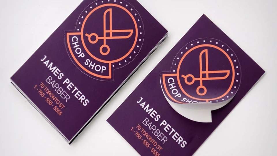 Sticker business card