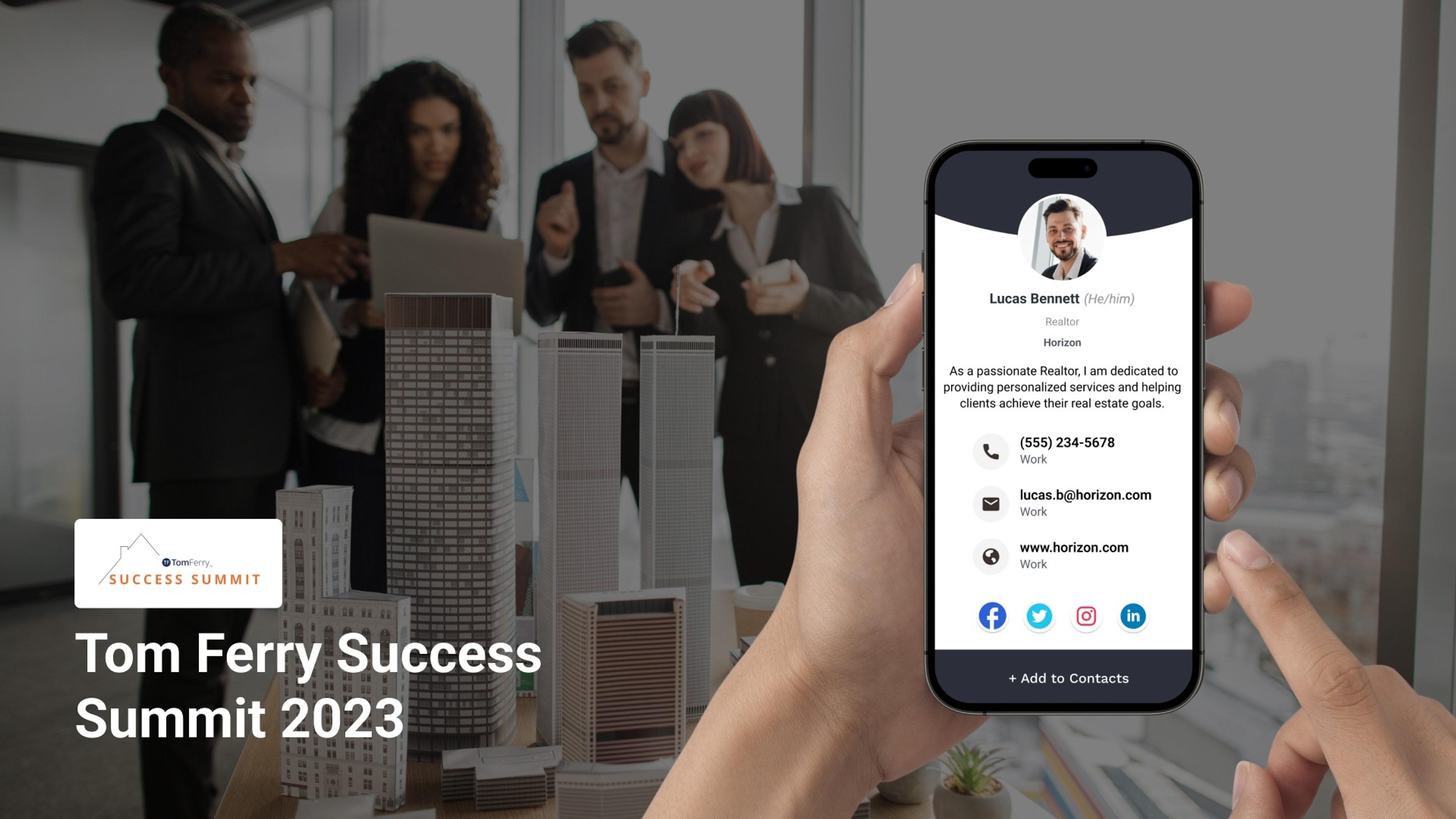 6 Reasons To Use Digital Business Cards at the Tom Ferry Success Summit 2025 [+Bonus Networking Tips]