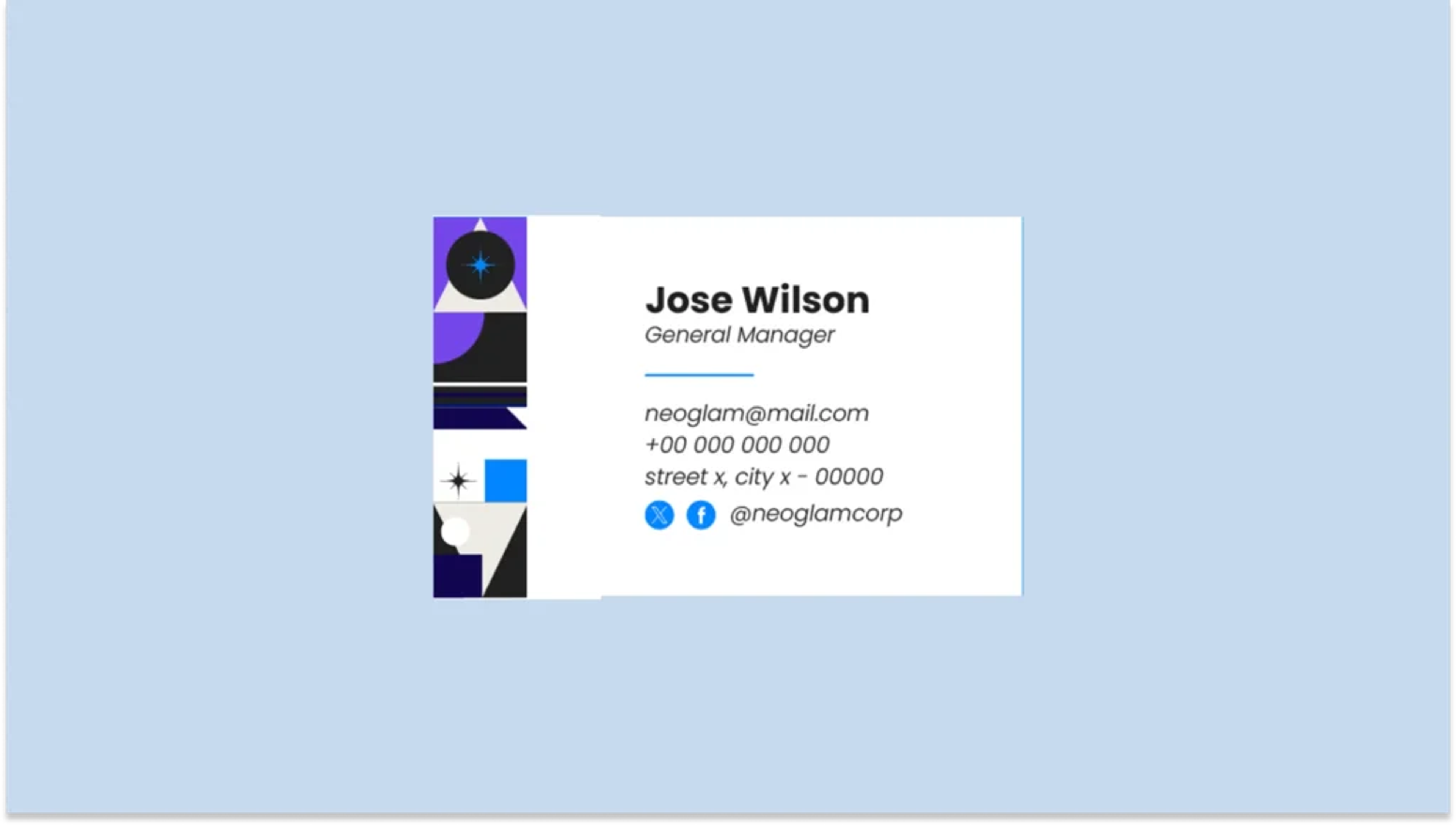 Social media information on a traditional business card