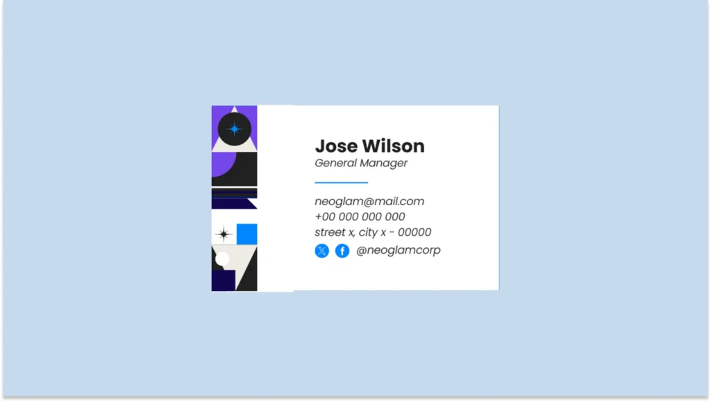 Social media information on a traditional business card