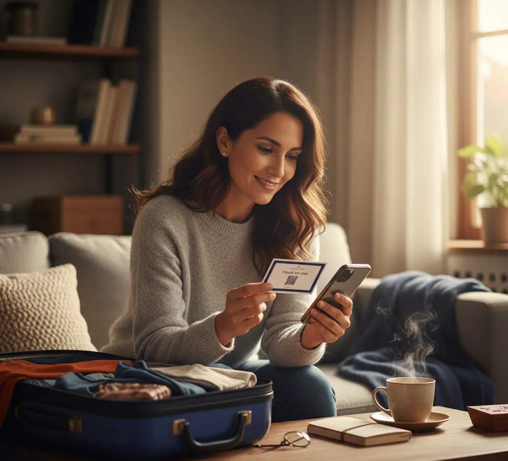 QR Code used in post-travel engagement for feedback