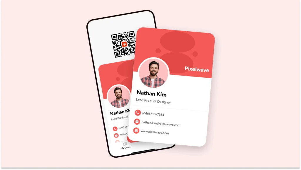 Visual of Blinq digital business card dashboard