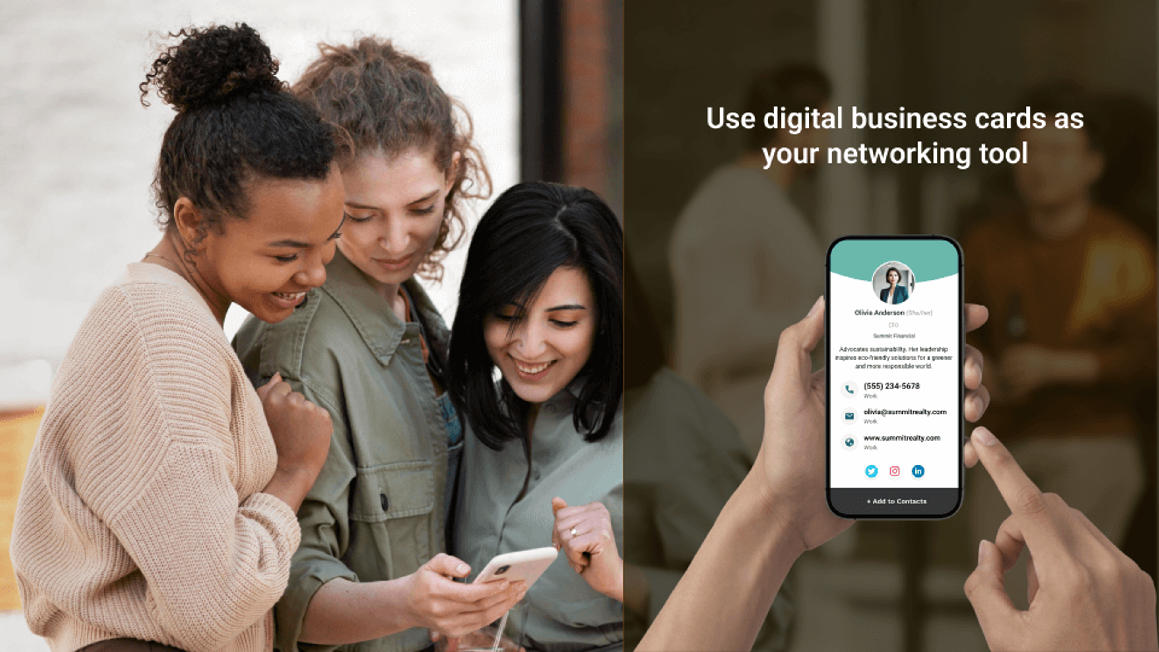 Professional networking tips - use digital business cards