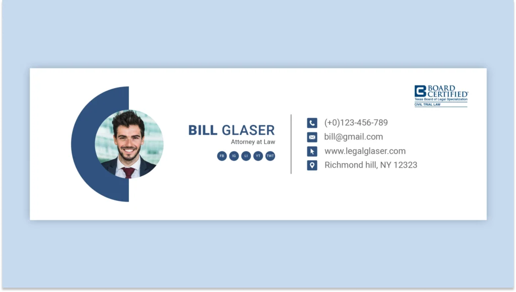 Email signature for lawyers